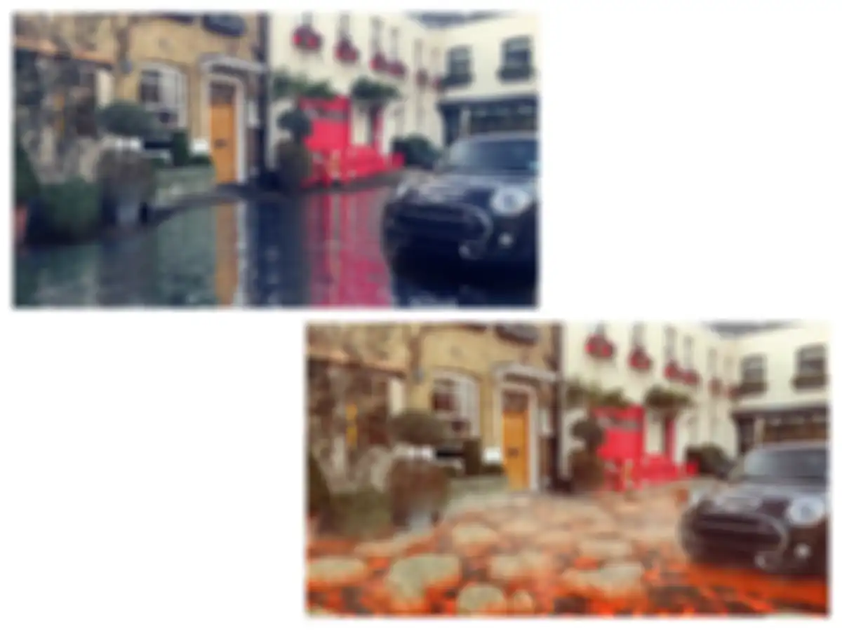 Contoh hasil efek World Lens Snapchat