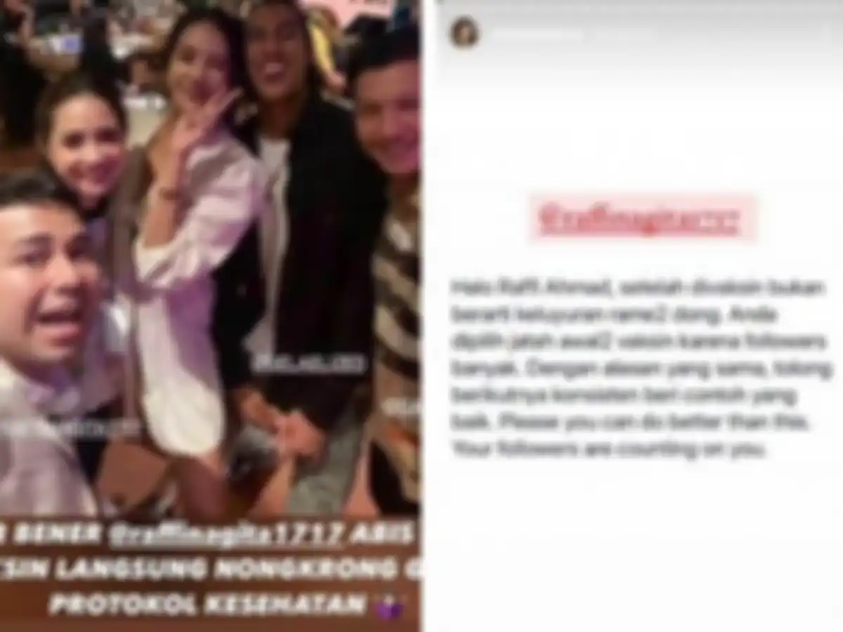 Raffi Ahmad kedapatan nongkrong dan tak patuhi protokol kesehatan, disentil oleh Sherina Munaf