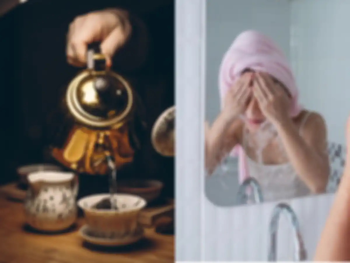 manfaat cuci muka dengan air rendaman teh