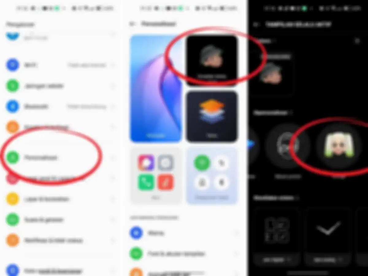 Cara mengaktifkan always on display dengan OMOJI