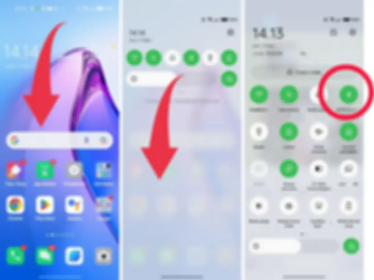 Salah satu cara mengakses menu bluetooth dengan cara swipe 2x ke arah bawah di halaman awal dan tekan lama ikon bluetooth 