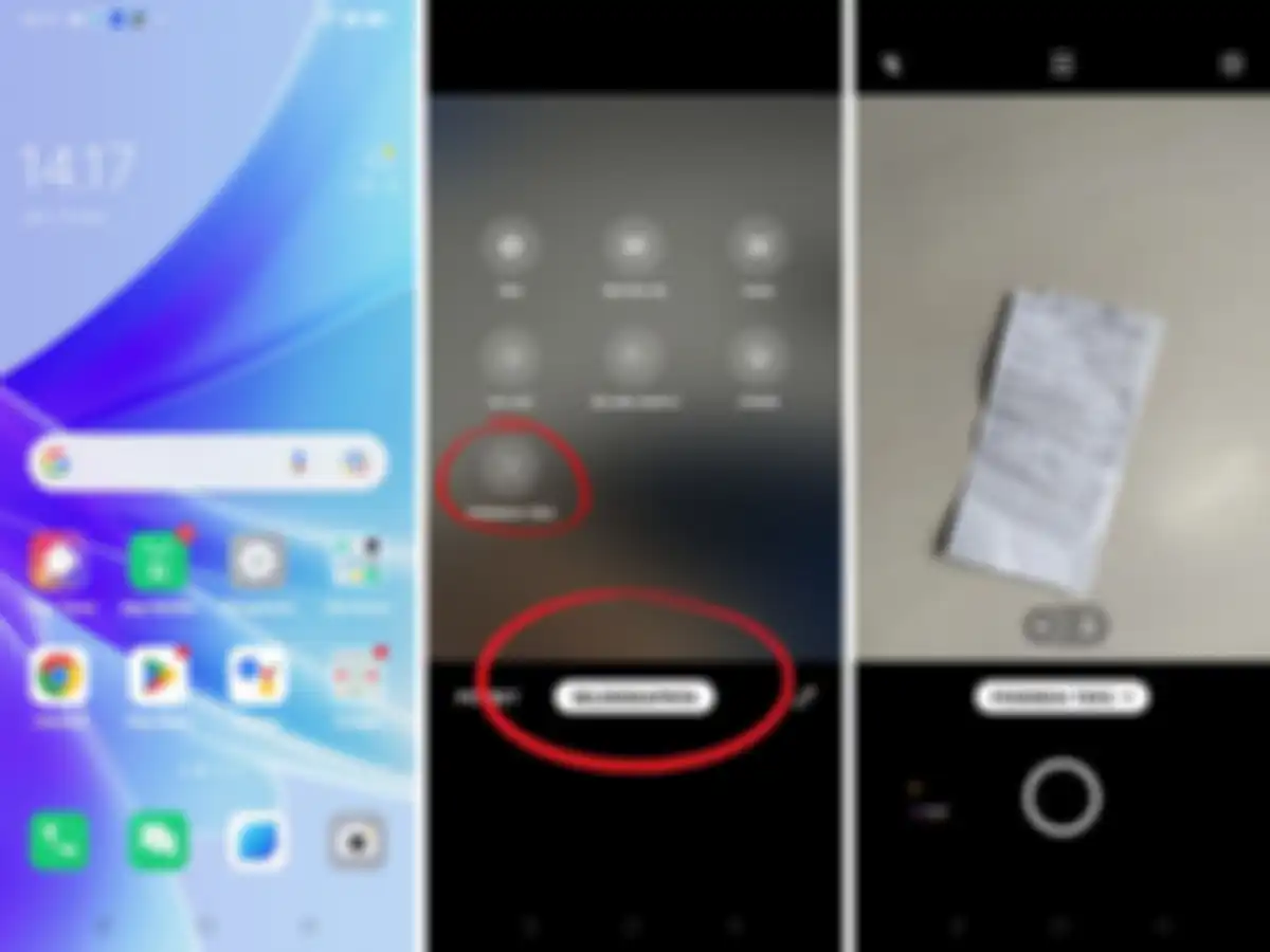 Cara mengakses pemindai teks di OPPO A77s