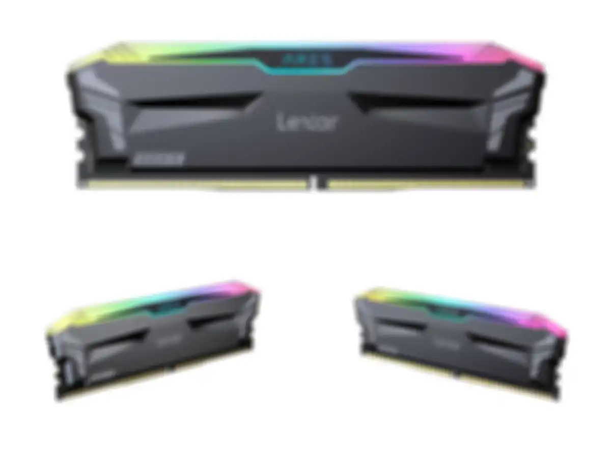Tampilan Lexar ARES RGB DDR5 dalam berbagai sisi