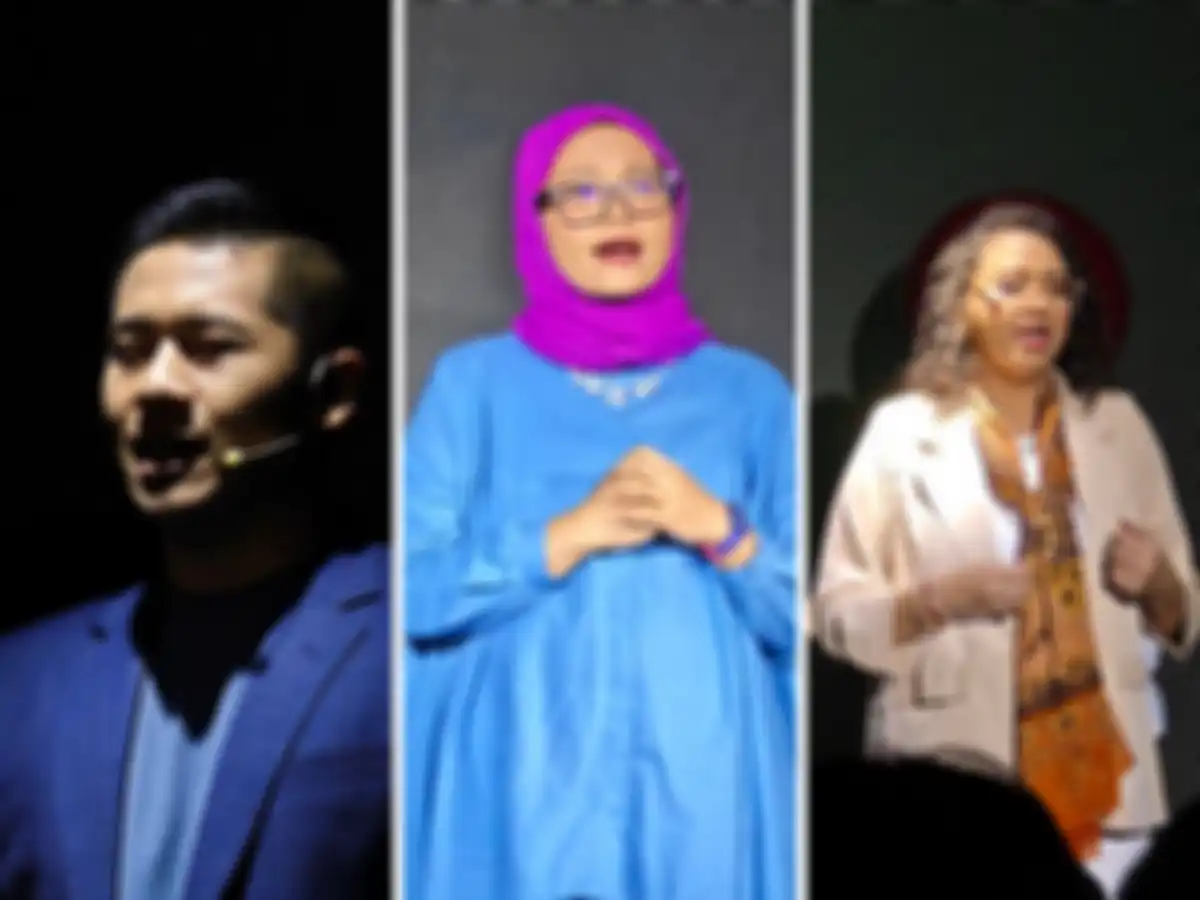 Dari kiri ke kanan : Marvin Sulistio, Puty Puar, Maureen Hitipeuw