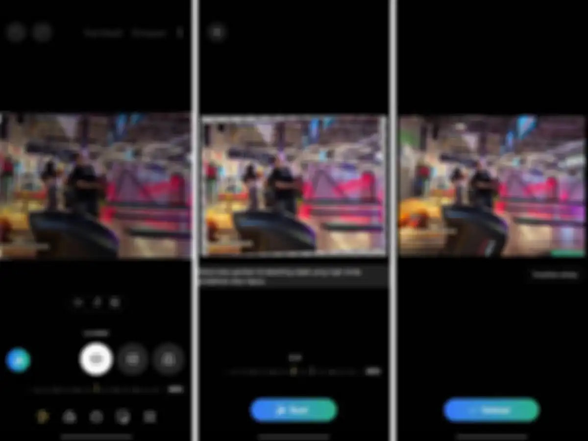 Fitur generative edit dapat menambahkan bagian yang kosong saat foto diputar