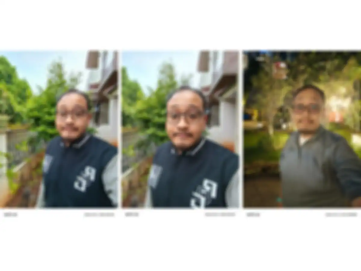 Hasil foto selfie standar, portrait, dan malam hari dari infinix note 40
