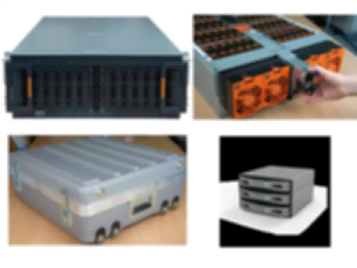 Western Digital Ultrastar Transporter (atas) dan Ultrastar Data102 JBOD (bawah)