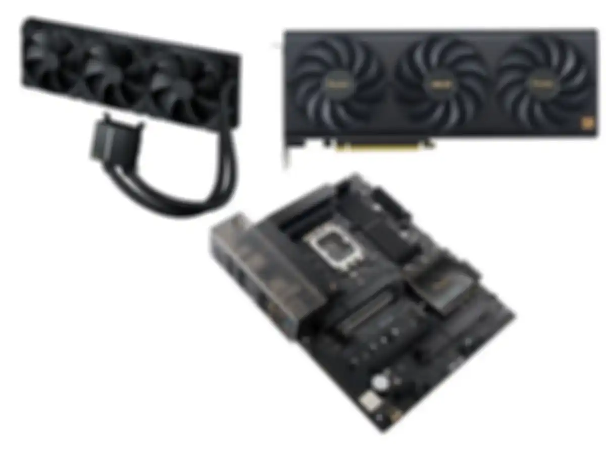  Cooler ProArt LC 420, ProArt GeForce RTX 4070 Ti SUPER, dan motherboard WiFi ProArt Z790-Creator