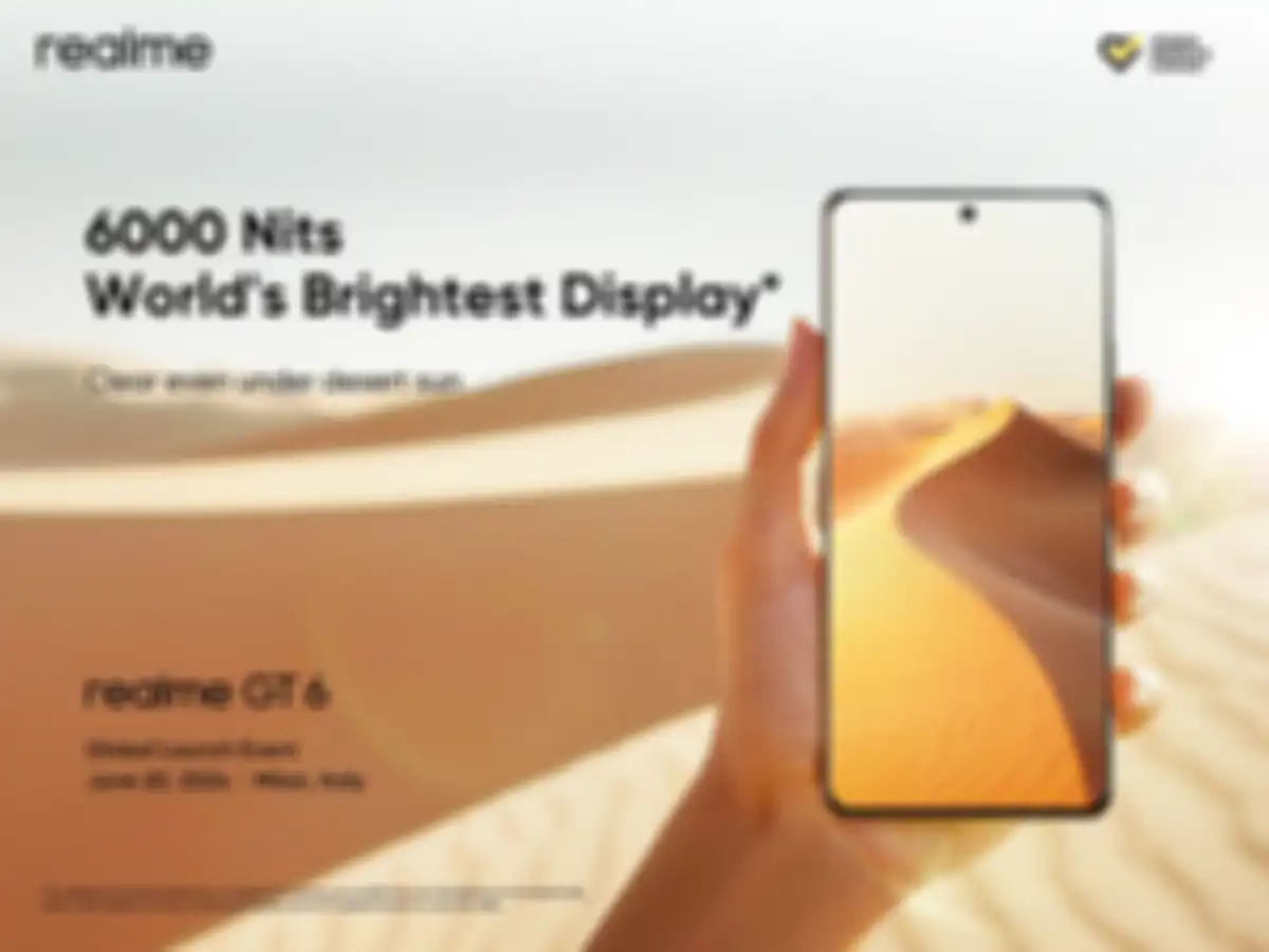 Dengan spesifikasi mencapaj 6000 nits, realme GT6 jadi HP dengan layar paling cerah saat ini