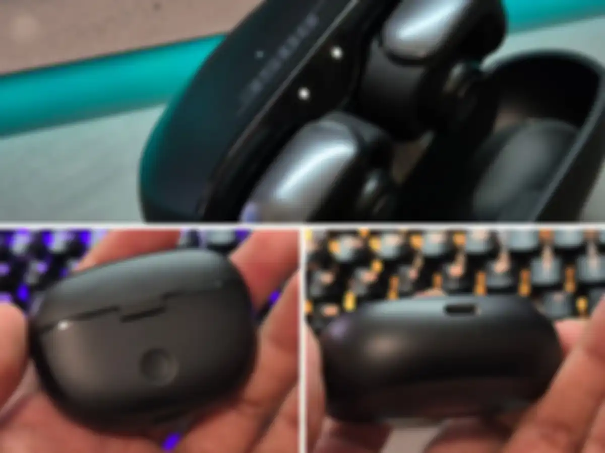 Detail  dari casing Bose Ultra Open Earbuds