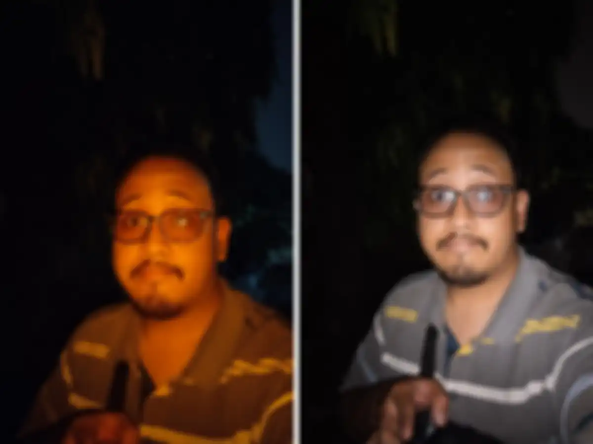 foto dengan aura light di vivo v40 lite
