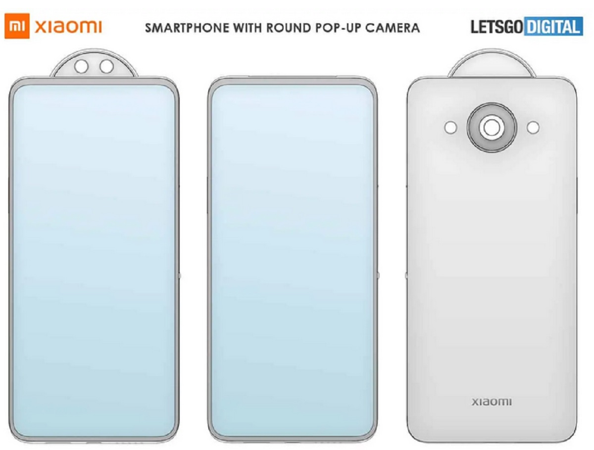 Paten desain smartphone Xiaomi yang dinilai punya bentuk kamera selfie aneh.