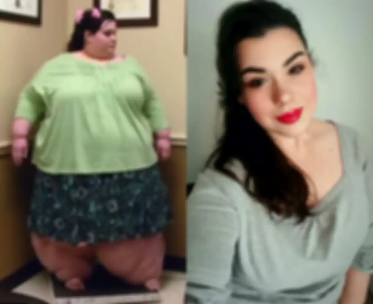 Tubuh Amber Rachdi sebelum dan sesuatu menjalani program diet