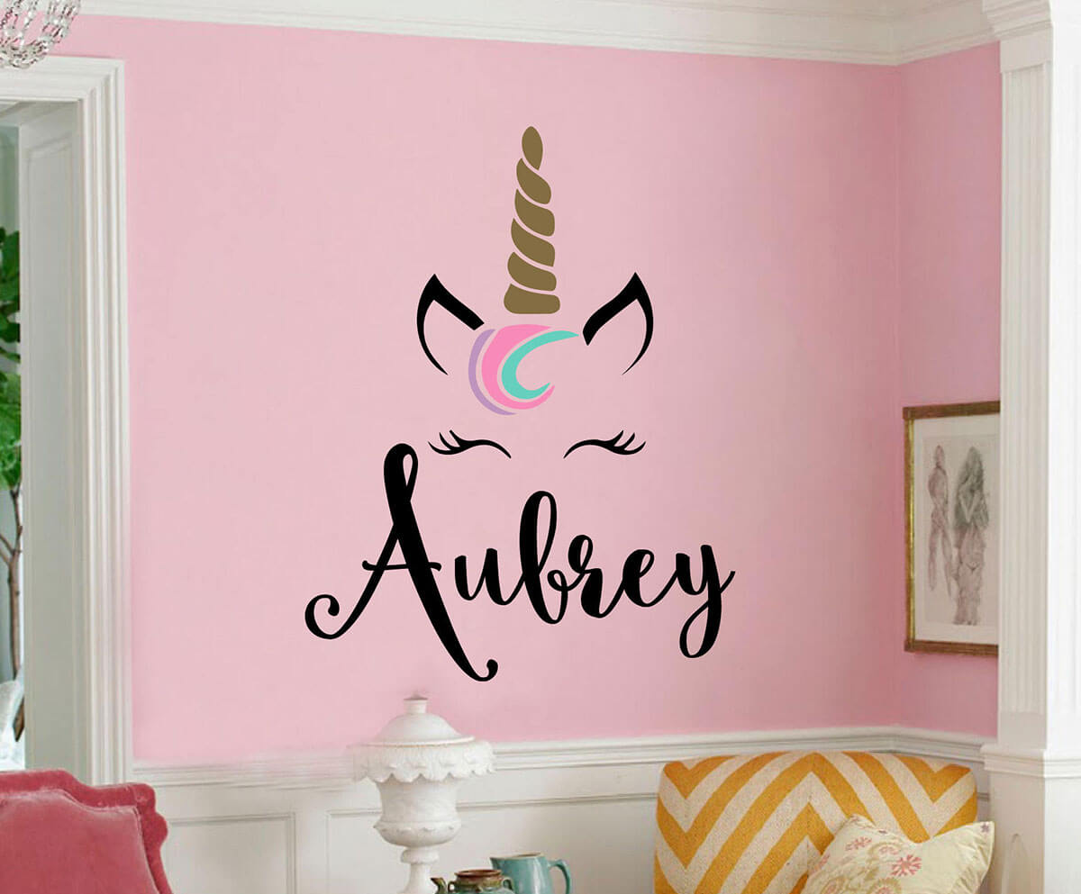 Ilustrasi- Tema unicorn dengan sticker, cocok untuk anak perempuan.
