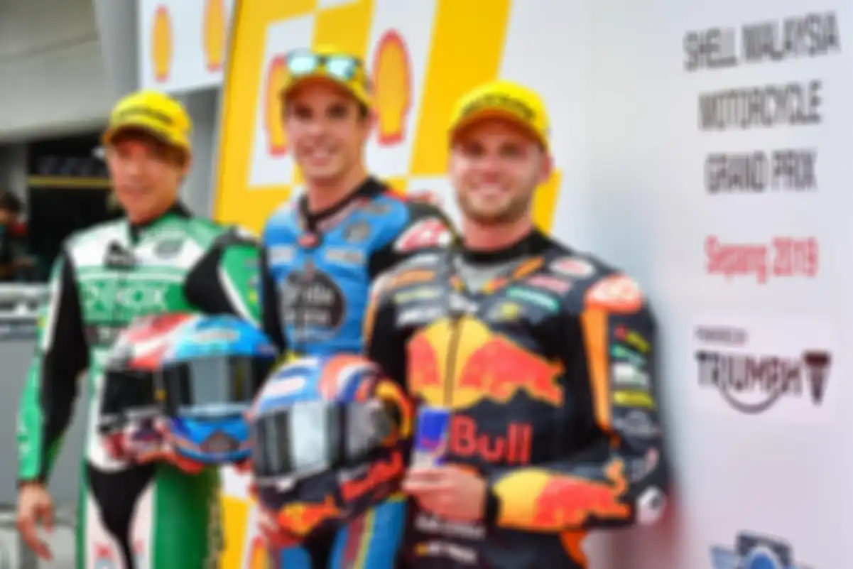 Brad Binder dan Alex Marquez bersaing mempereutkan gelar juara dunia Moto2 2019.