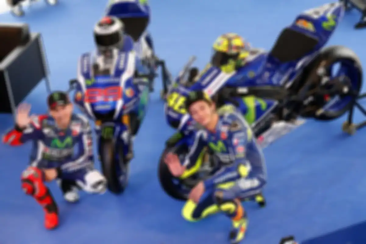 Jorge Lorenzo dan Valentino Rossi saat satu tim di Yamaha