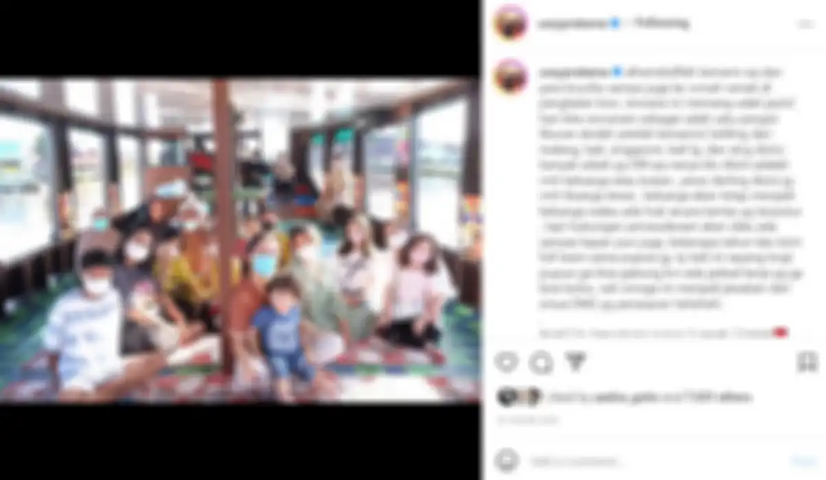 Unggahan Ussy Sulistiawaty di instagramnya