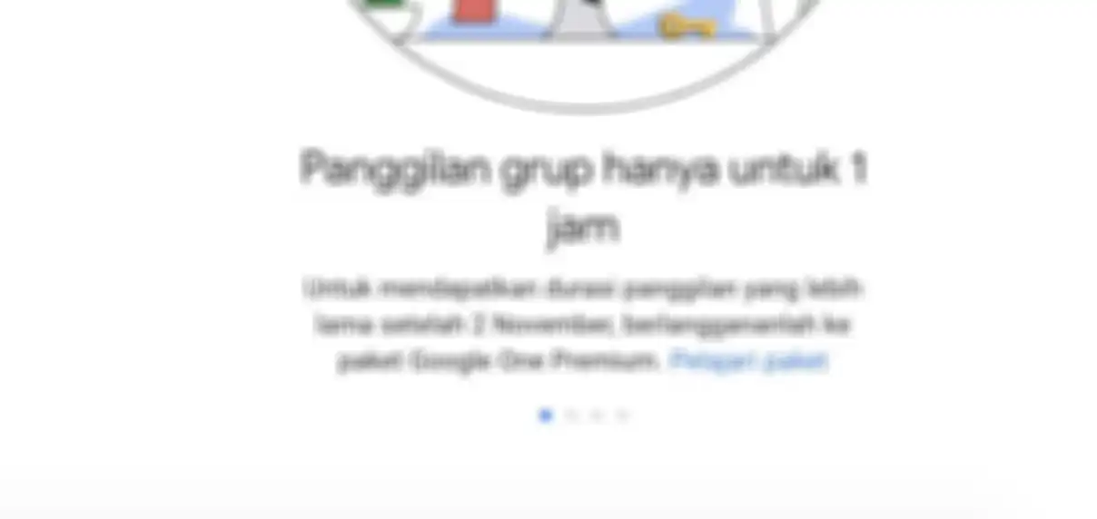 Notifikasi Google Meet berbayar