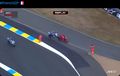 MotoGP Prancis 2025 - Momen Kocak Fermin Aldeguer Tabrak Marc Marquez sampai Jatuh Sendiri