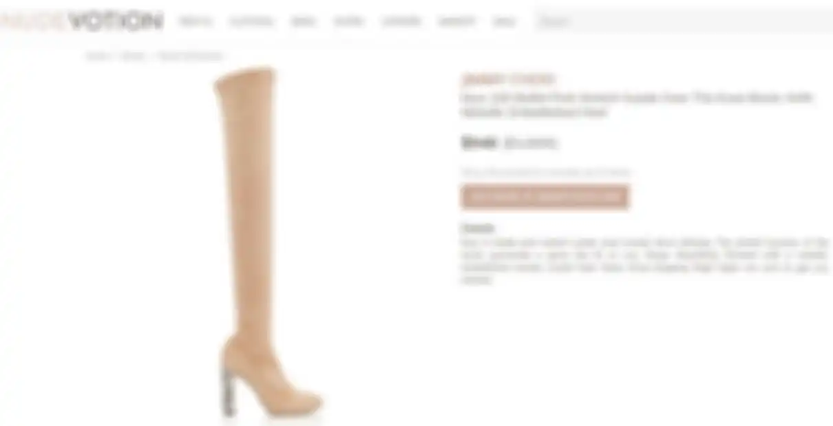 Jimmy Choo - Mya 100 Ballet Pink Stretch Suede Over the Knee Boots with Metallic Embellished Heel