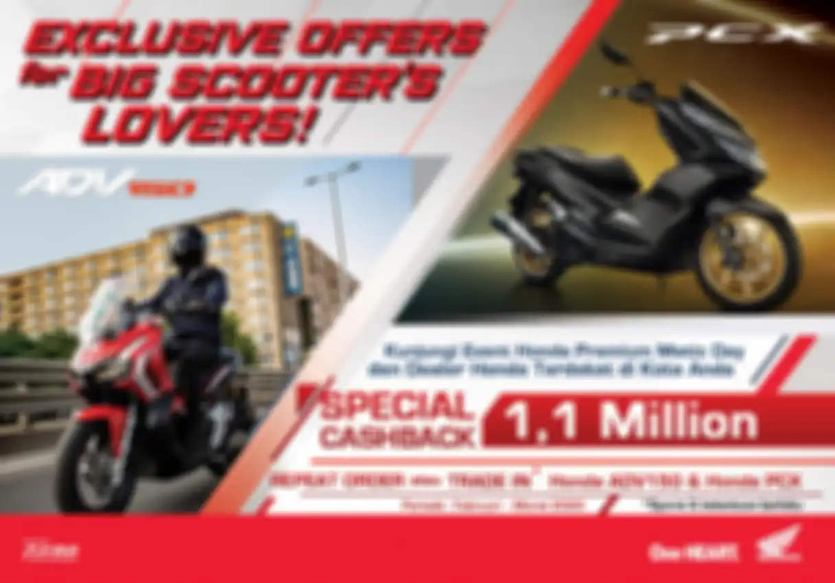 Promo Honda PCX 150 dan ADV150 dari Astra Honda Motor (AHM).