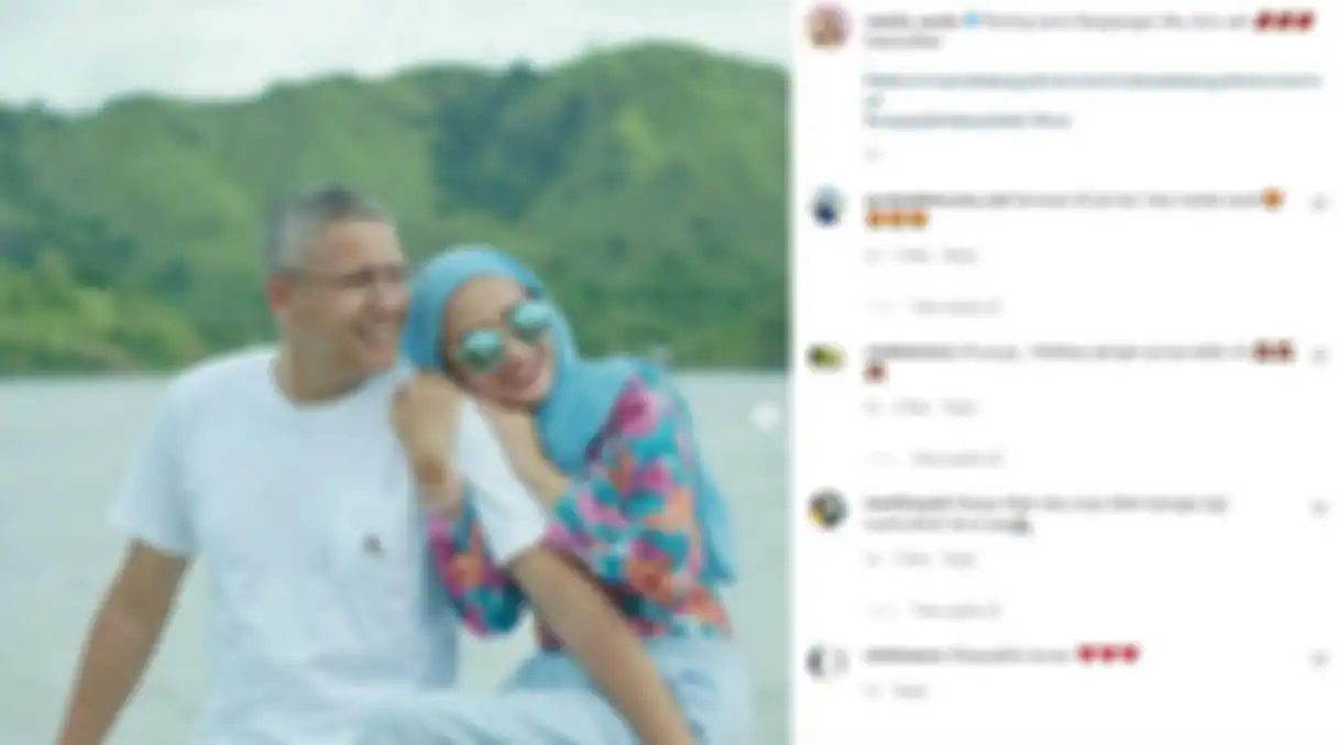 Keromantisan Natalie Sarah dan suami
