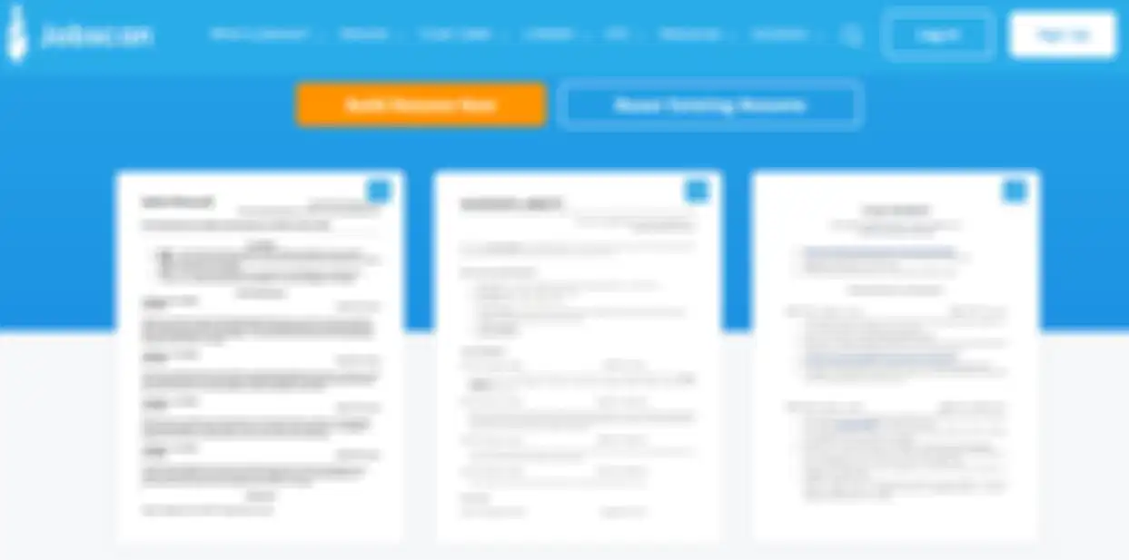 Situs pembuat CV ATS Jobscan.