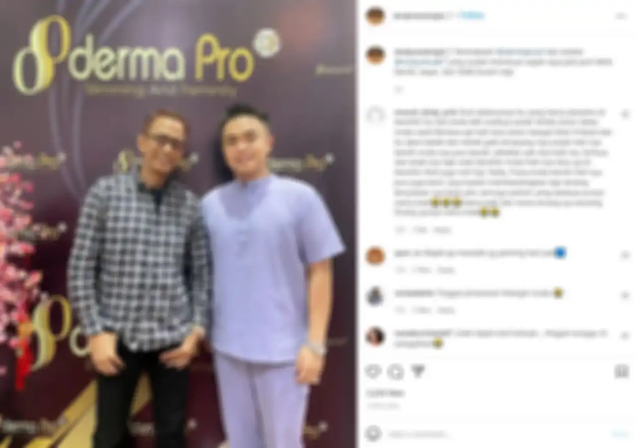 Doddy Sudrajat setelah melakukan perawatan wajah 