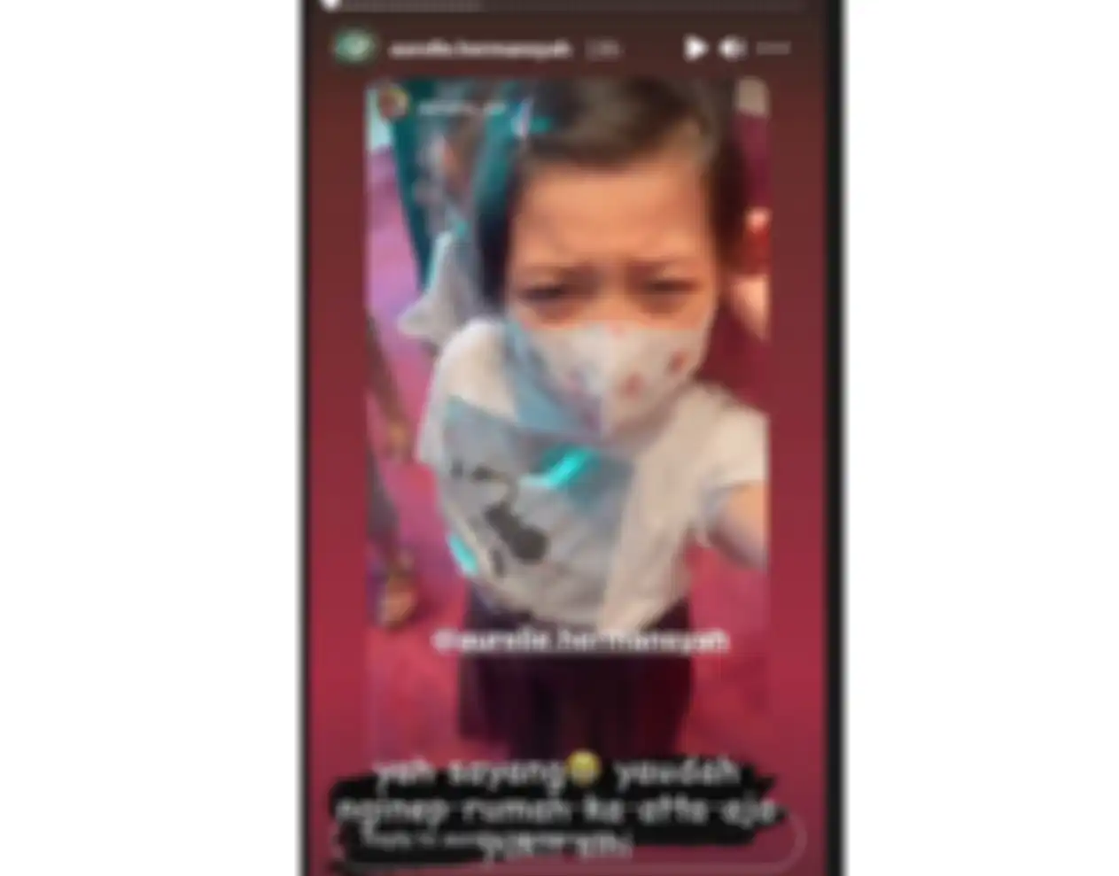 Instastory Aurel soal adiknya Arsy Hermansyah