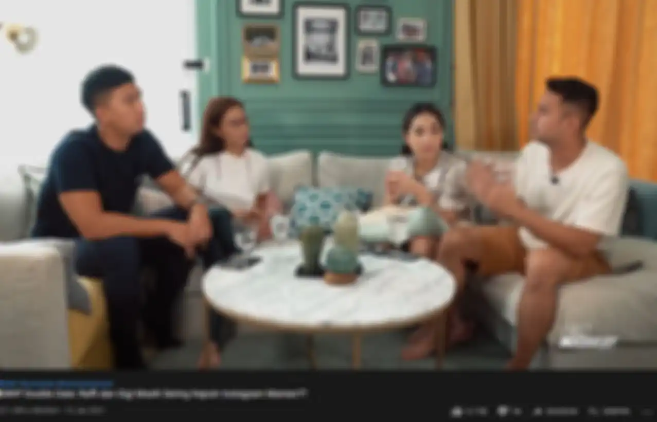 Nagita Slavina bersam aRaffi Ahmad di channel Youtube Nikita Willy