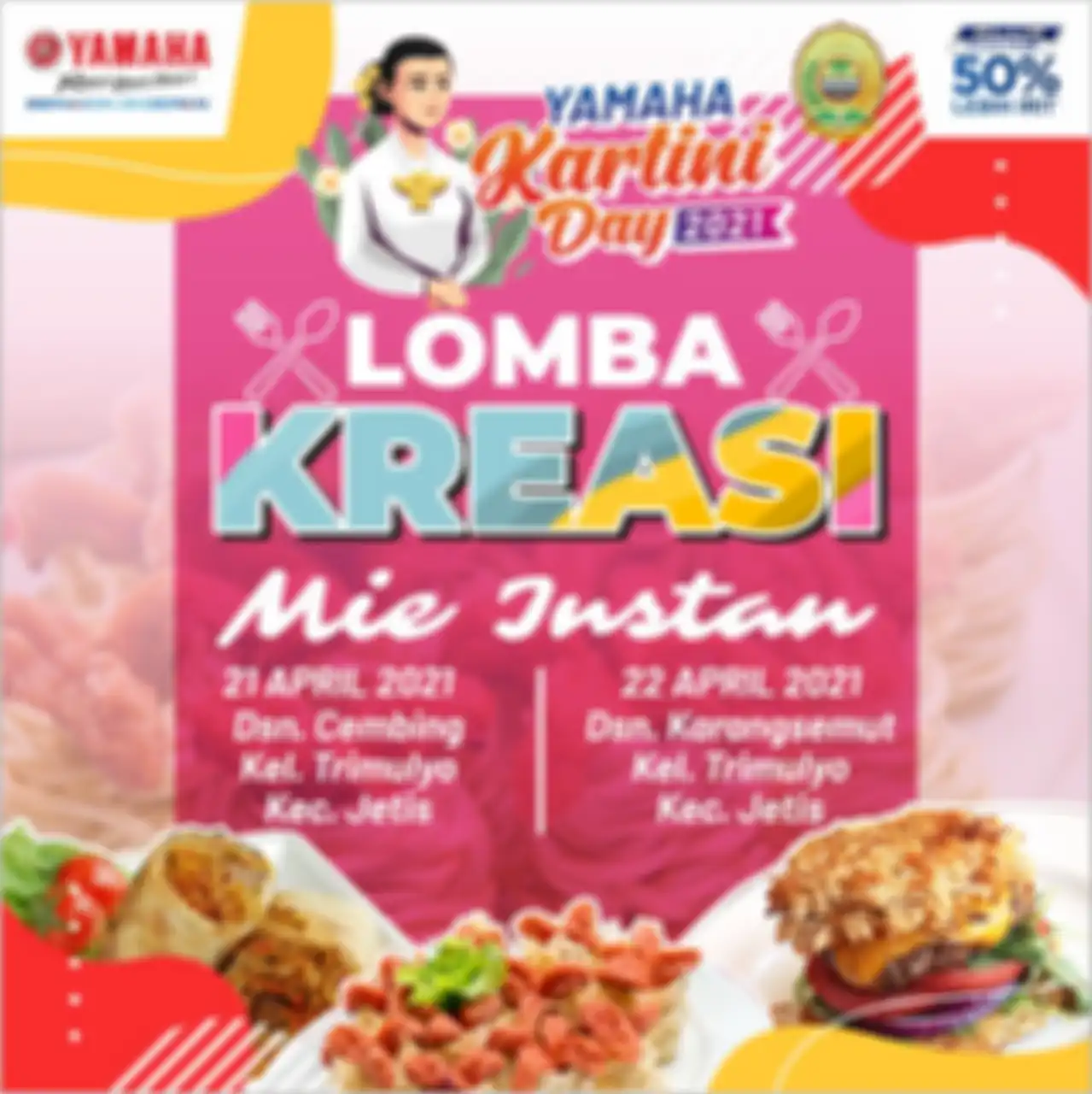 Lomba Kreasi dalam program Yamaha Kartini Day.
