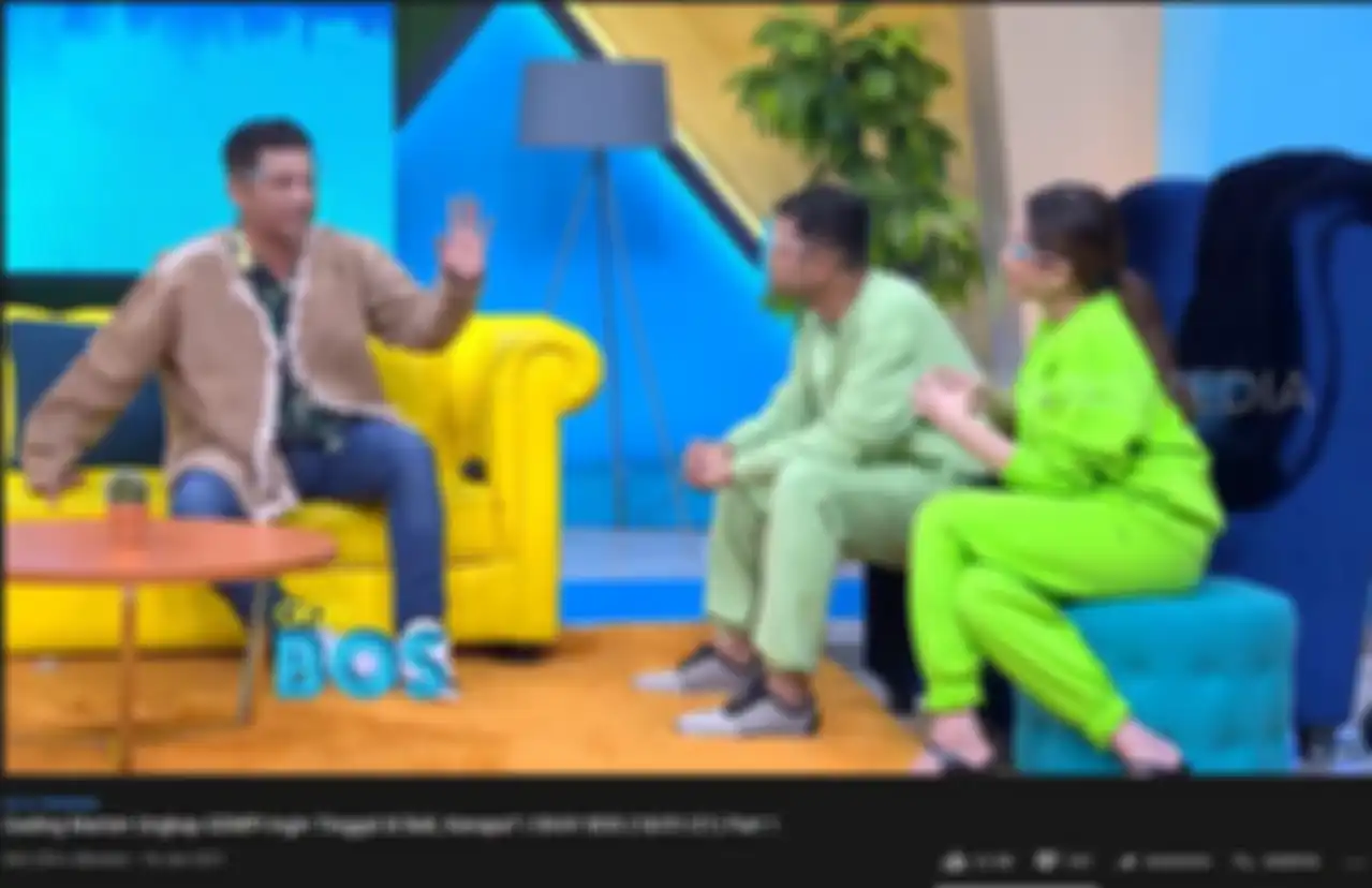 Gading Marten saat jadi tamu acara di Okay Boss 
