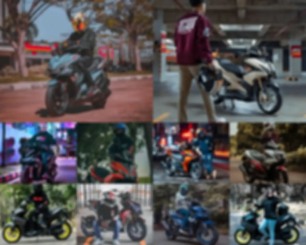 Para pemenang kompetisi foto We Are Aerox Society yang diadakan Yamaha Indonesia.
