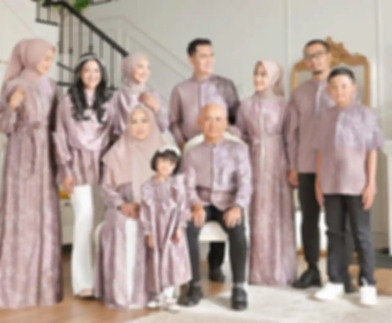 Baju lebaran 2024 warna mauve