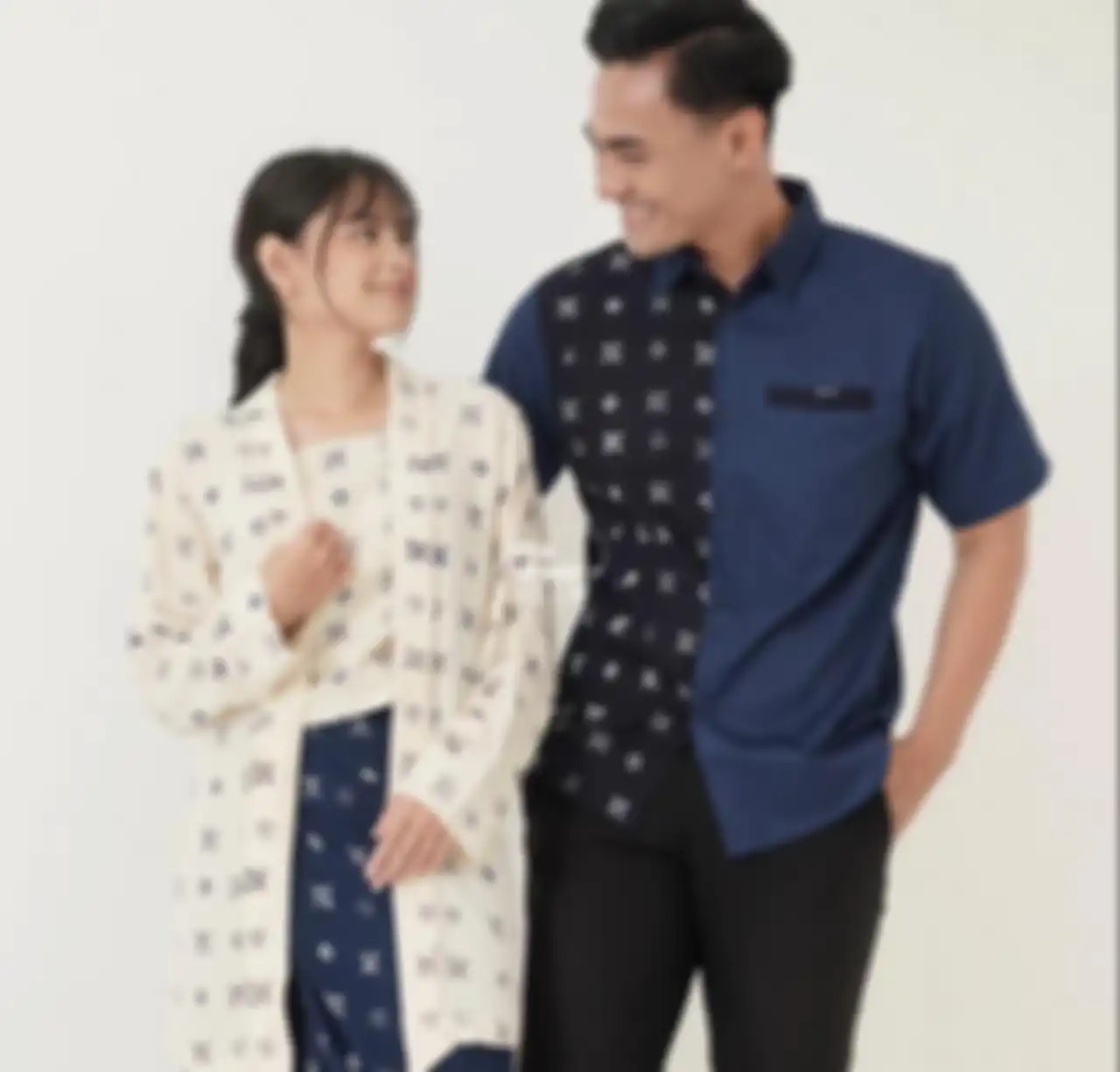Baju lebaran couple 2024 di Shopee