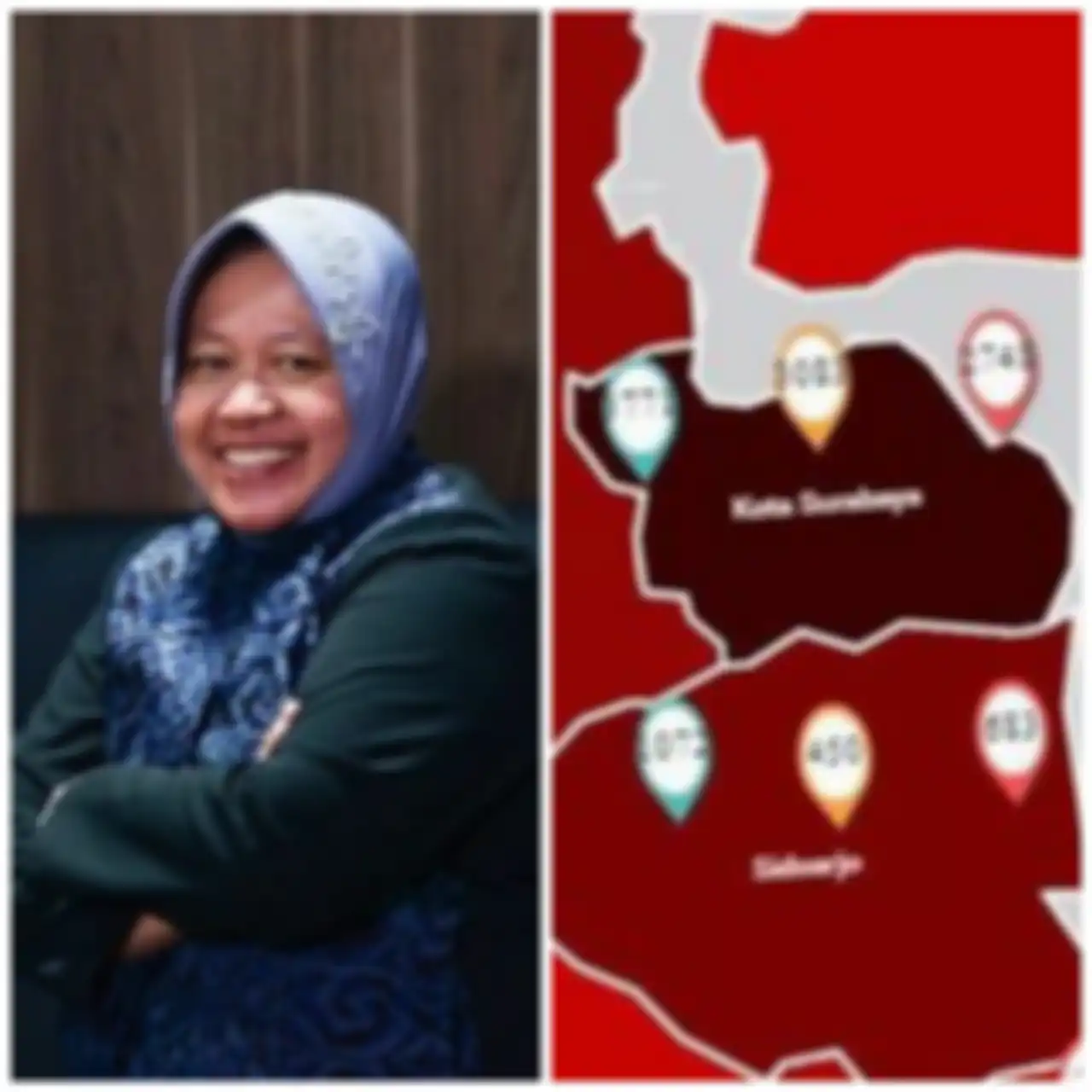 Jawa Timur Jadi Zona Hitam, Kawasan Terparah Covid-19 Tapi Risma Malah Tua Pujian?