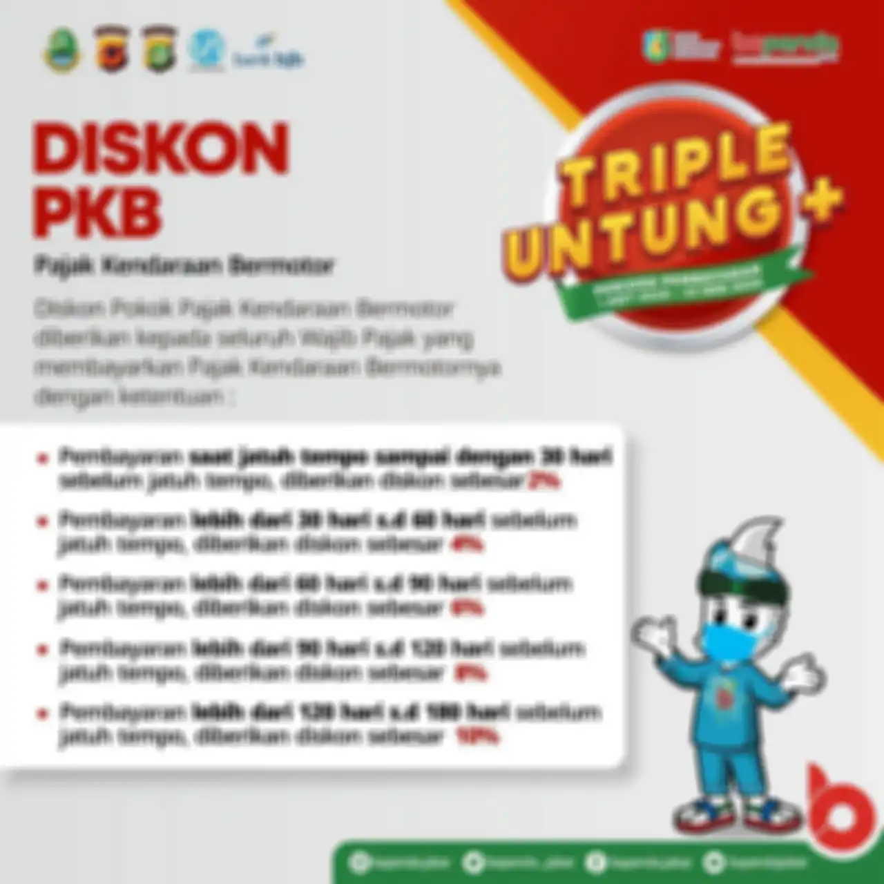 Diskon pajak kendaraan lewat Triple Untung +, buruan bayar sebelum nyesel.