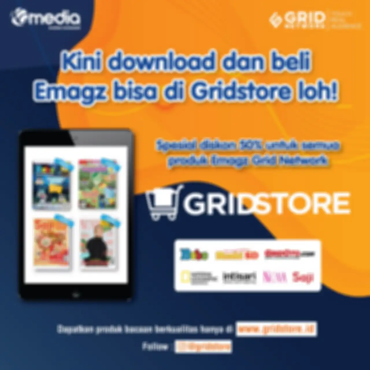 Yuk belanja di GRID STORE