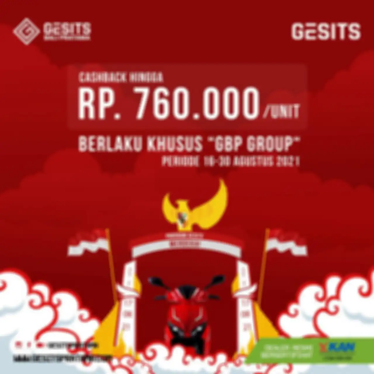Cashback hingga Rp 760 ribu dari motor listrik Gesits