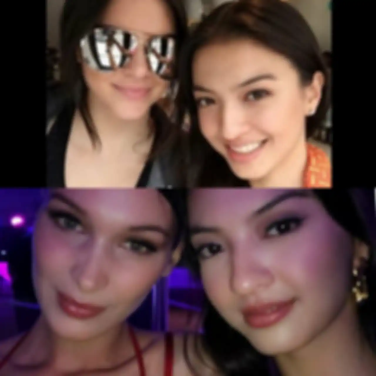 Raine Shah bersama Kendall Jenner dan Bella Hadid