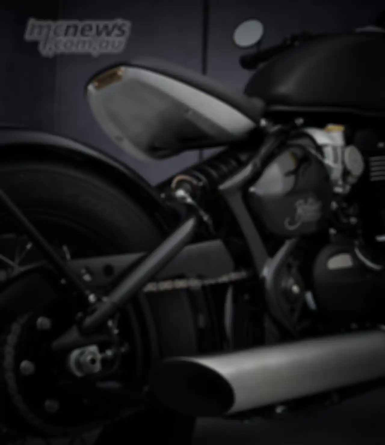 Bagian belakang Triumph Bobber 2021 