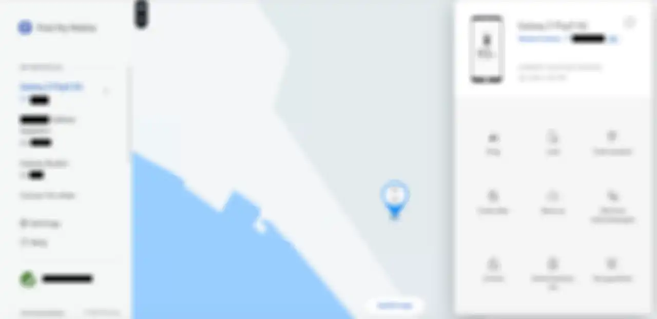 Tampilan Find My Mobile di HP Samsung