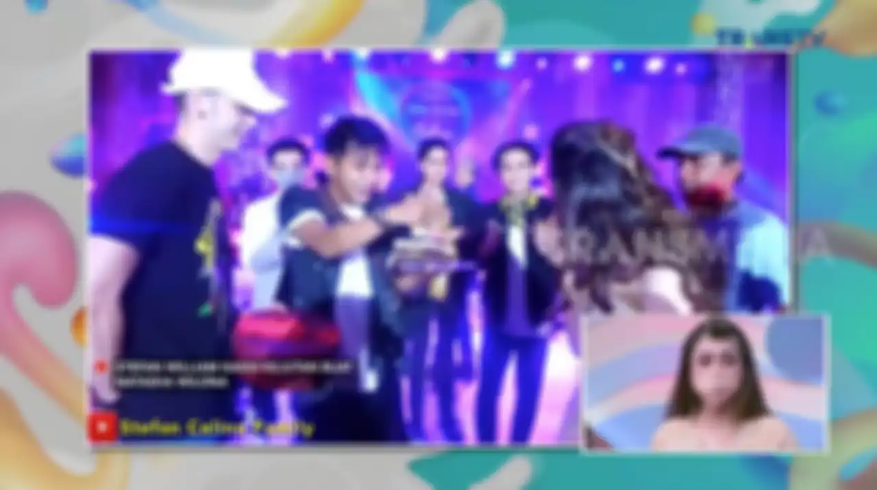 Celine Evangelista berkaca-kaca ketika menyaksikan potongan video, ketika suaminya, Stefan William, memberikan kejutan ulang tahun untuk mantan kekasihnya, Natasha Wilona.