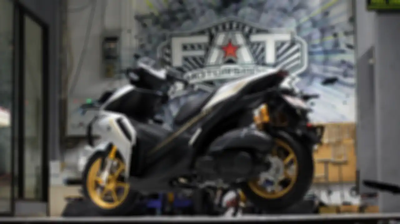 Modifikasi All New Aerox 155 Connected dengan ubahan simpel ala Fat Motorsport