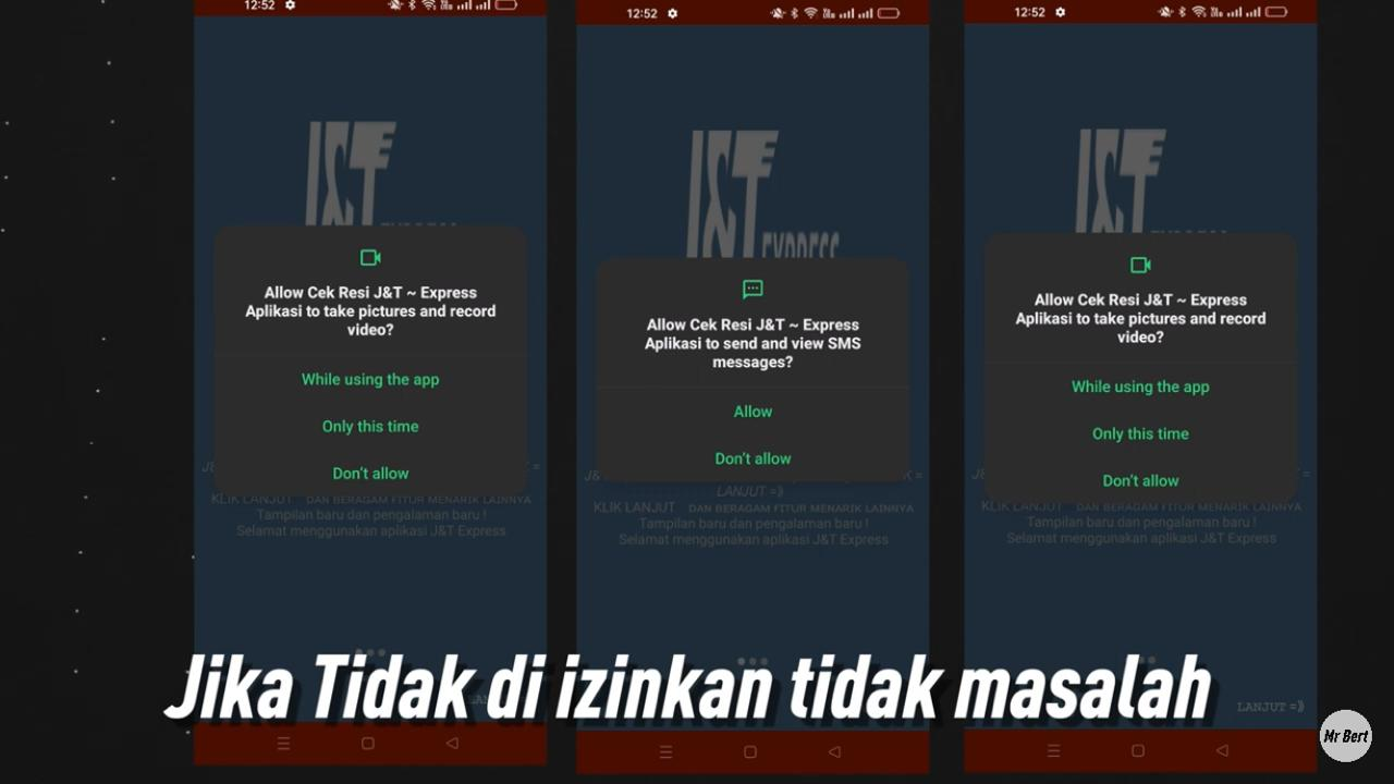 Permission aplikasi penipuan online