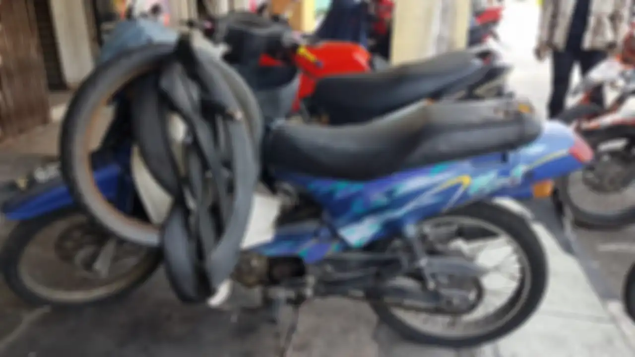 Kawasaki Kaze K1 dengan mesin 2-tak jadi rongsokan