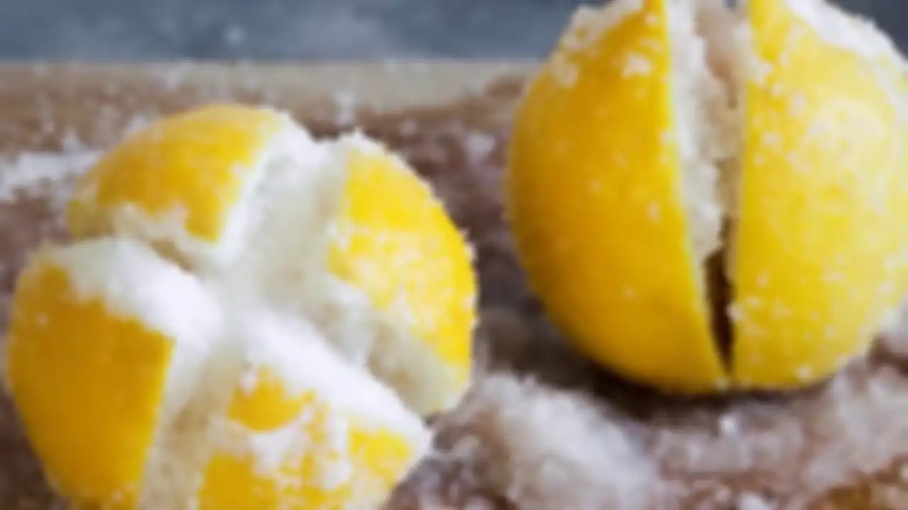 Potong Lemon Jadi 4 Bagian Lalu Isi dengan Garam