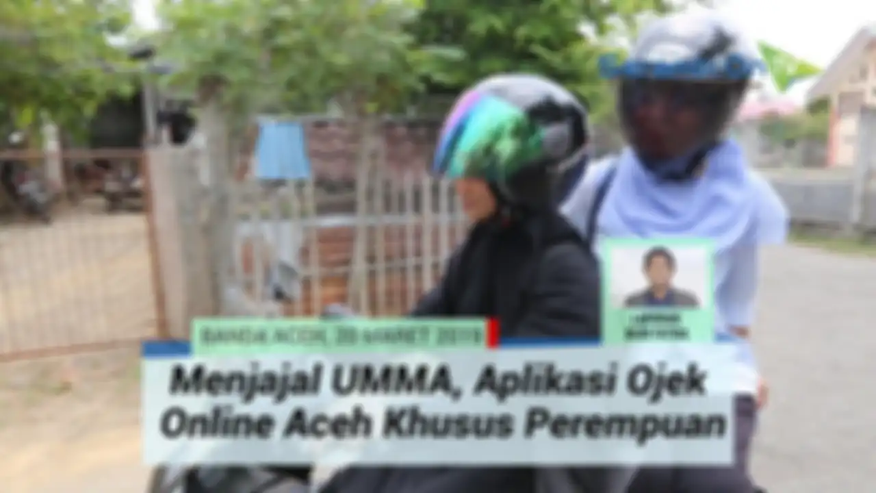 UMMA, aplikasi ojek online khusus perempuan di Aceh