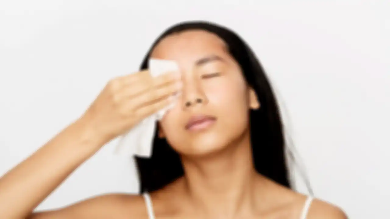 memakai makeup remover wipes