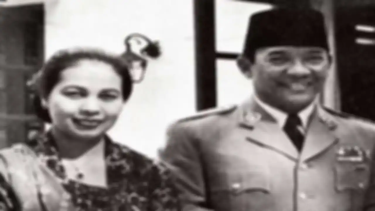 Bung Karno dan Fatmawati.